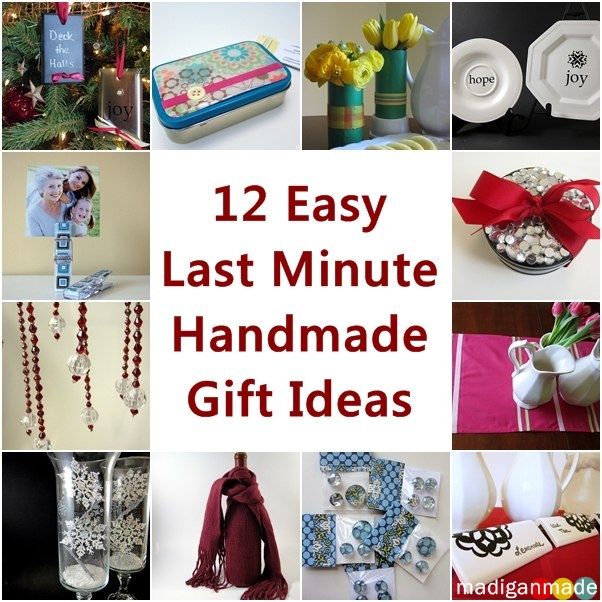 12 Easy Last Minute Handmade Holiday Gift Ideas - Rosyscription