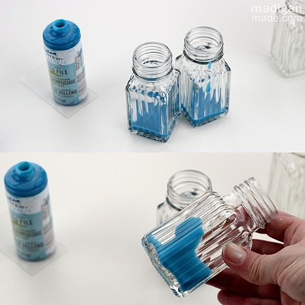 how to paint the inside of glass vases