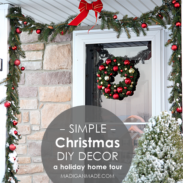 Simple and elegant Christmas decor ideas. Love this holiday home tour at madiganmade.com!
