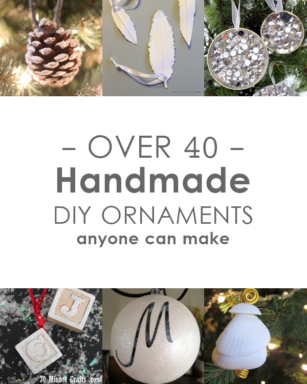 40+ Handmade Ornament Ideas to Make this Holiday