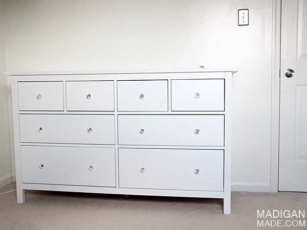 IKEA HEMNES dresser - a simple white baby dresser idea