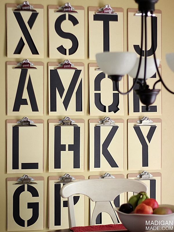 Typography DIY wall art 
