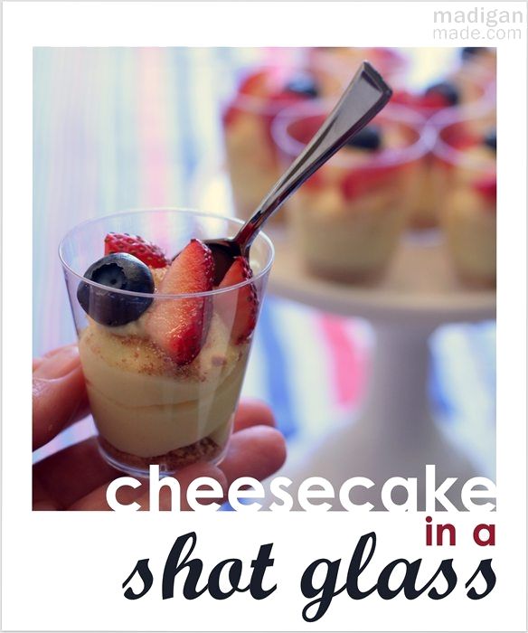 cheesecake in shot glass