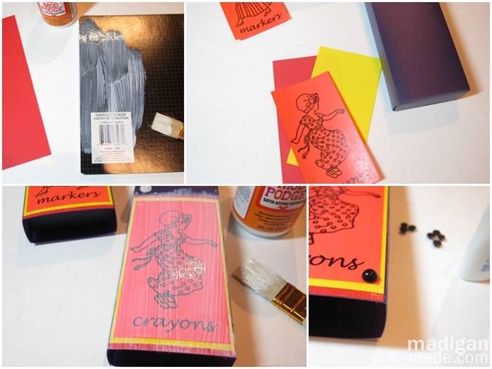 decoupage your school supplies decoupage your school supplies