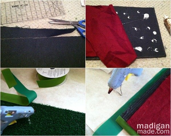 how to make a table runner from astro turf