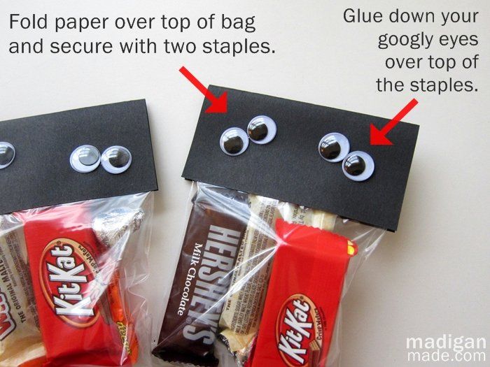 Find the steps to make your own Halloween goodie bags at madiganmade.com