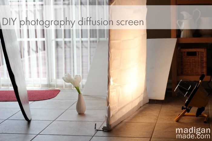 DIY Photography Lighting Set Up: How to make a diffusion panel for under $20! 