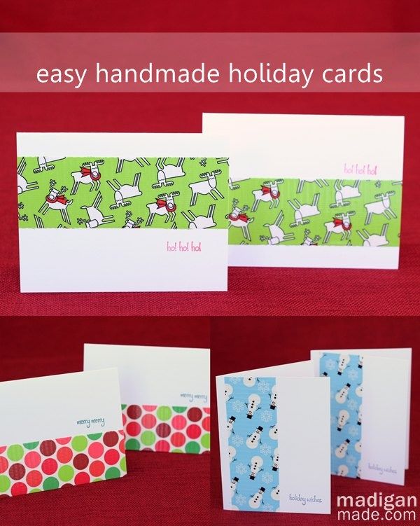 simple DIY Christmas cards with Duck Tape®