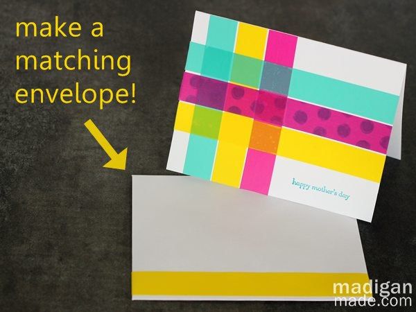Match the envelope to your homemade card 