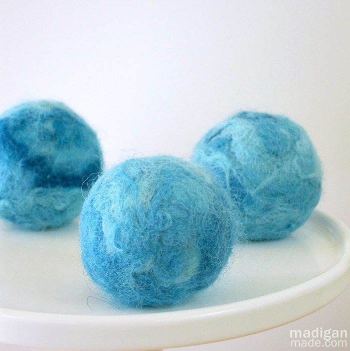 how to felt rocks and golf balls with wool