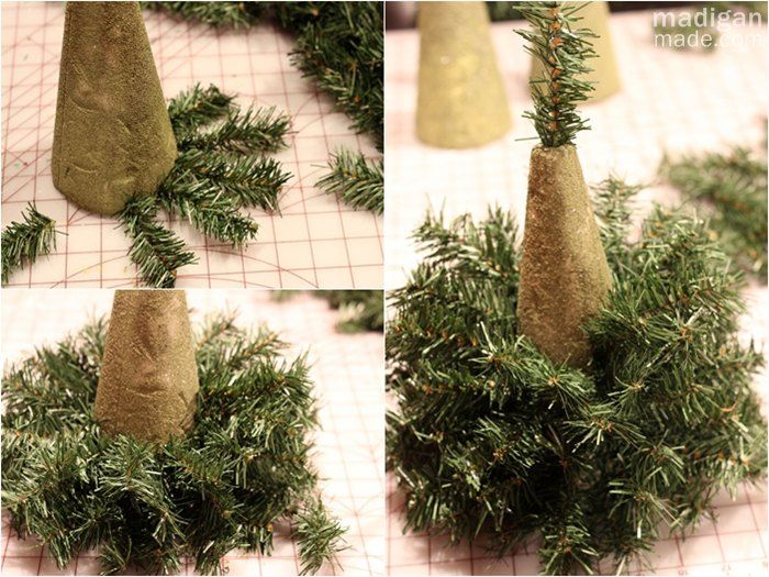 How to Make Mini Christmas Topiary Trees
