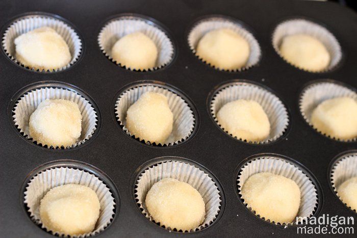 how to make mini cookie cupcakes - recipe at madiganmade.com