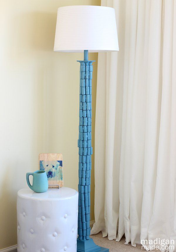Unique DIY Lamp Makeover with Wine Corks 