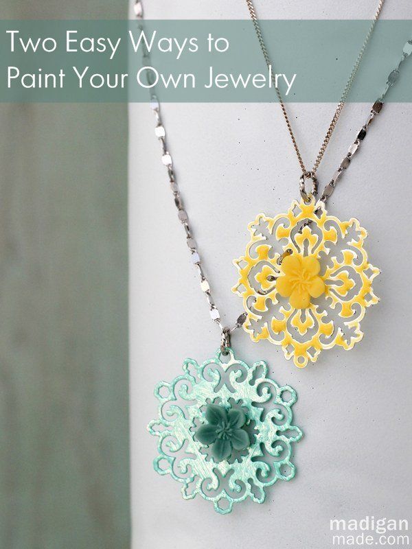 How to paint your own jewelry - two easy ways!