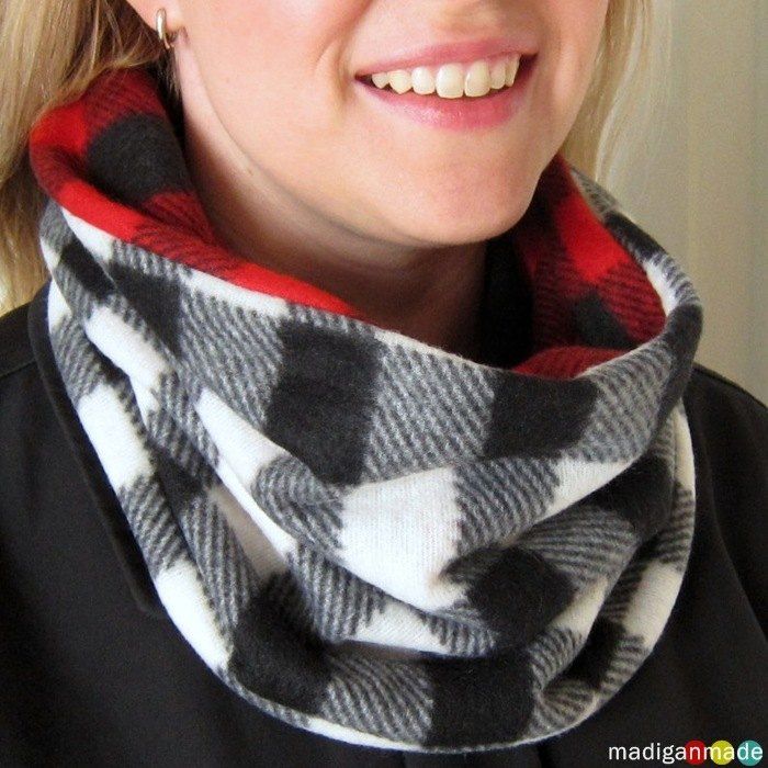 How to sew a cowl scarf