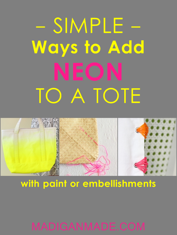 Love this list of 15 ideas to add neon to your summer bag! 