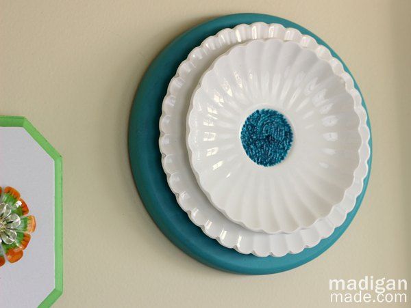 Easy Wall Art: Create a 3D Flower from Stacked Plates