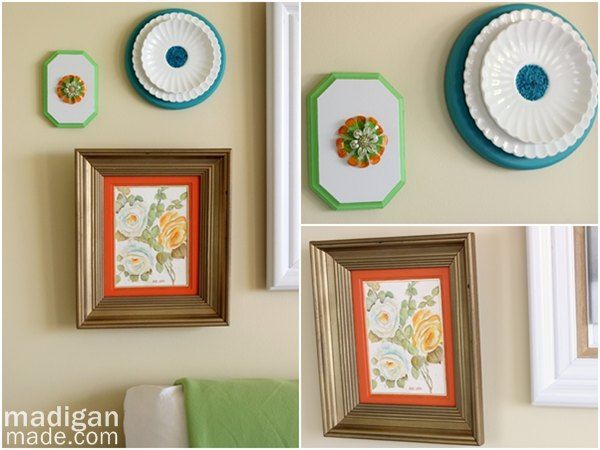 Create vintage DIY wall art by tweaking thrift store items with paint