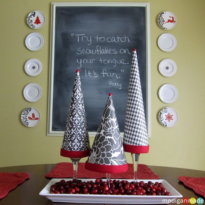 diy paper christmas topiary tree craft