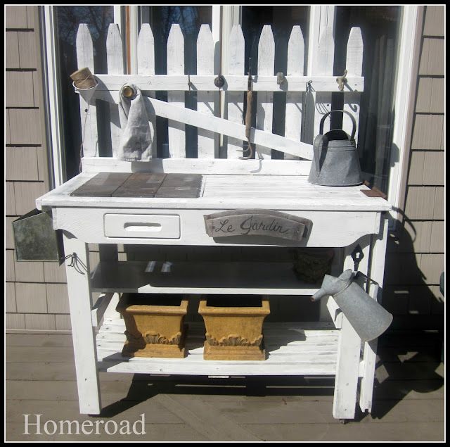 Guest Project  Updated DIY Potting Bench   Madigan Made   simple