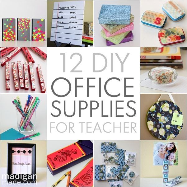 12 Pretty DIY Office Supplies to Make for Teacher Rosyscription