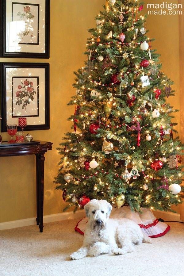 Simple and Easy Christmas Decorating Ideas - Christmas tree and holiday home tour at madiganmade.com