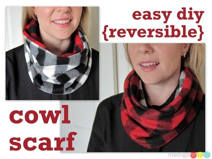 reversible cowl scarf