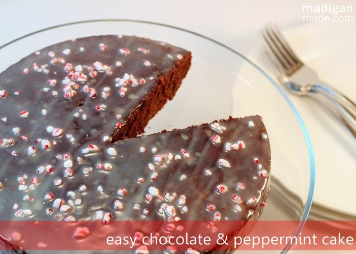 Easy Chocolate and Peppermint Cake