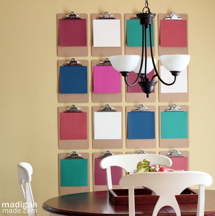 Love this Clipboard DIY Wall Art - details at madiganmade.com