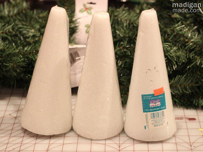 a tutorial for topiaries & flocking faux evergreen trees