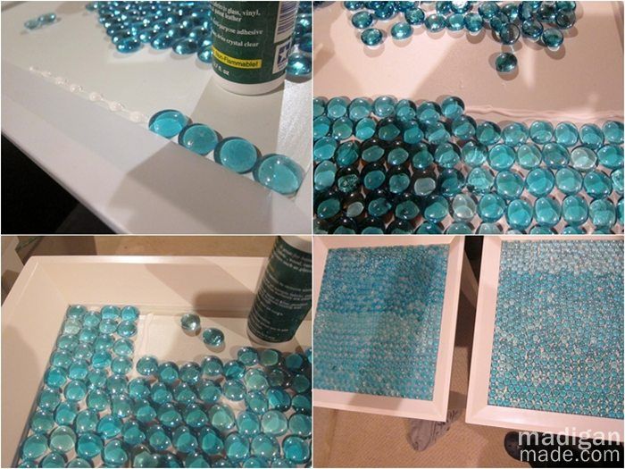 DIY Furniture Update: How to Tile a Table with Glass Gems ...