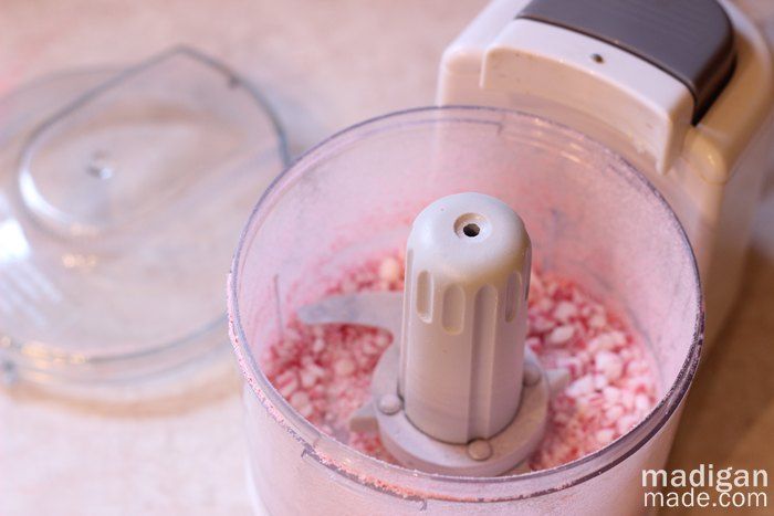 Tip: crush candy canes with a mini food processor