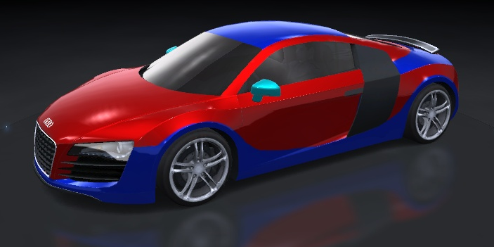 R8rb2png Audi R8 Red and Blue