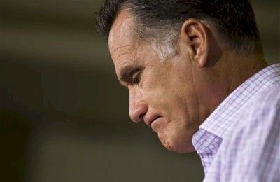 Sad Mitt Romney