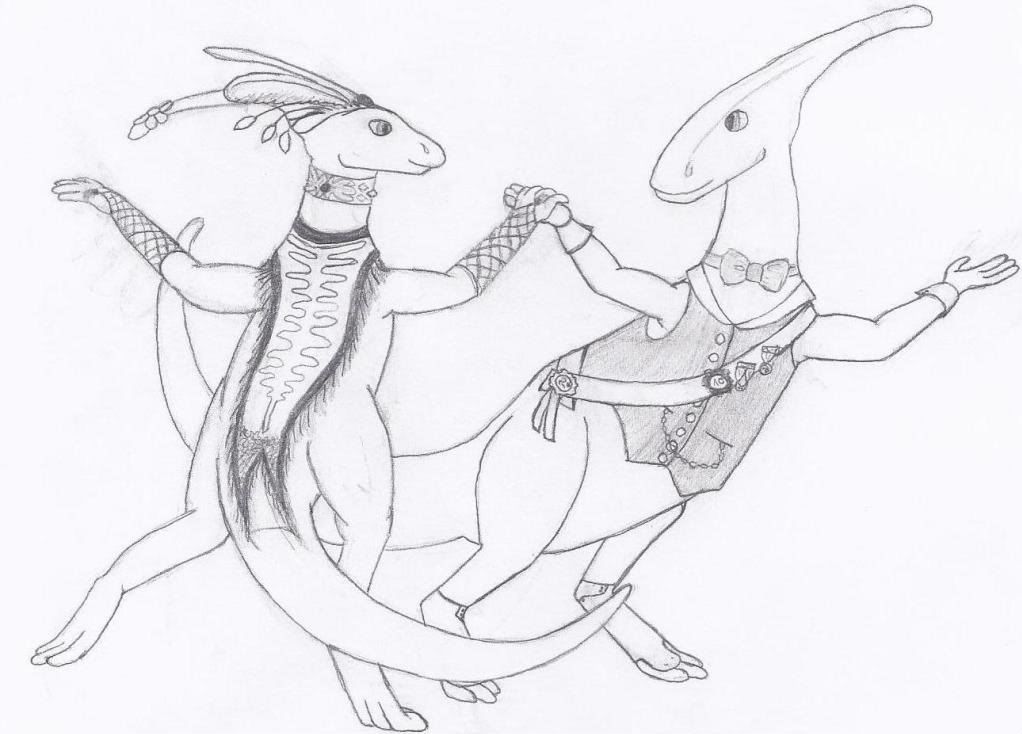 dinosaur with fin on head