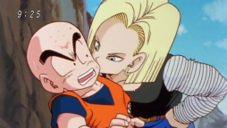 "OH NOES! A GIRL IS KISSING ME! THIS ISN'T GOKU AT ALL! Er, I mean, yay, a girl!"