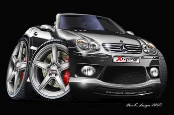 Cartoon cars mercedes #6