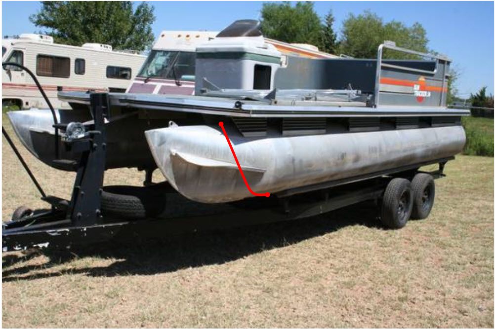 pontoon boat trailer modifications extreme log modification pontoon forum gt get help with pontoon boat trailer modifications extreme log modification pontoon forum gt get help with
