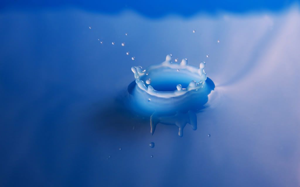 Water Droplets Wallpaper. water drop,blue wallpaper