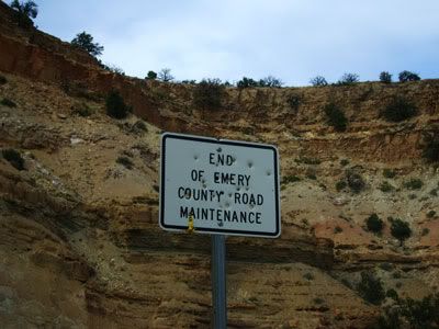 end of road