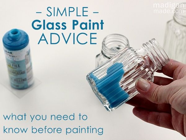 Practical advice for painting glass and ceramics