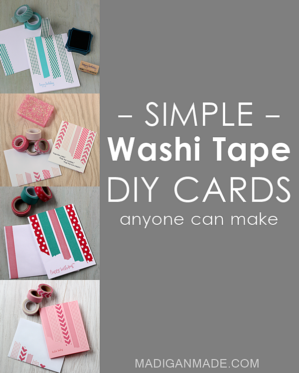 The Simplest Diy Washi Tape Cards