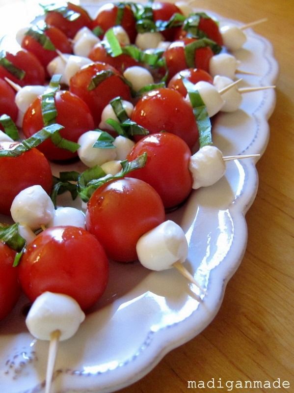 Easy Summer Appetizer: Caprese Bites - Rosyscription