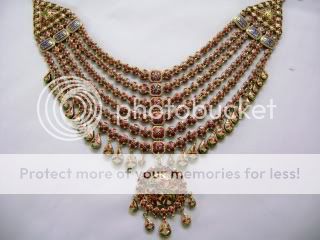 ROYAL MUGHAL DIAMOND POLKI KUNDAN 22K GOLD NECKLACE SET  