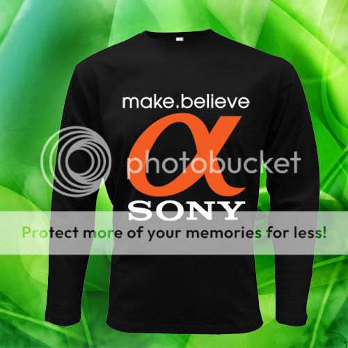 有关以下物品的详细资料: *sony make believe logo men t-shirt s m